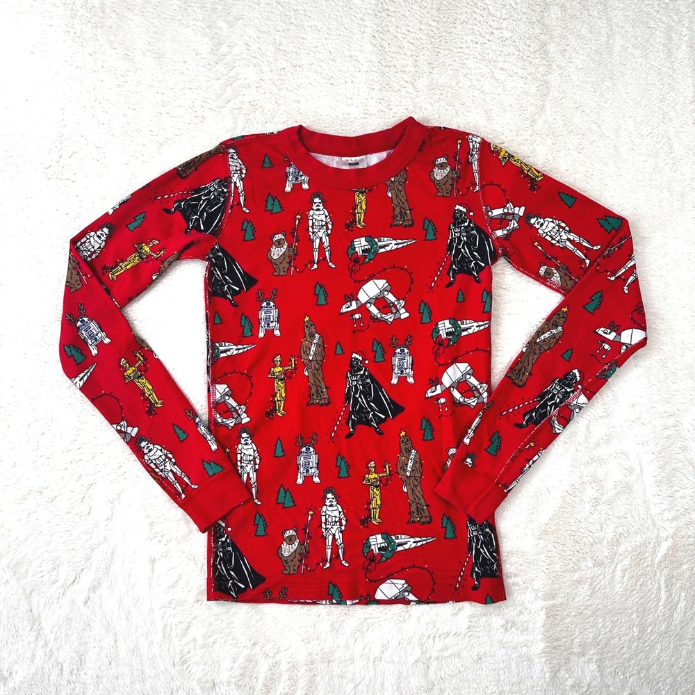 Hanna Andersson Star Wars Christmas Pajama Top Kids 14-16 Top Only EUC